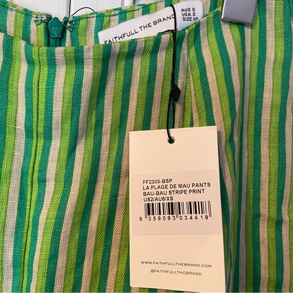 Faithfull The Brand - La Plage De Mau Pants Bau-Bau Stripe Print - Picture 7 of 9